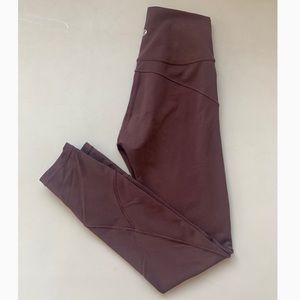 Maroon Lululemon Leggings